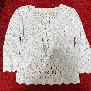 Women's Light Blue Knit Sweater